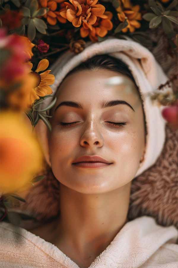 A woman going to an aesthetic spa in Columbus, Ohio.